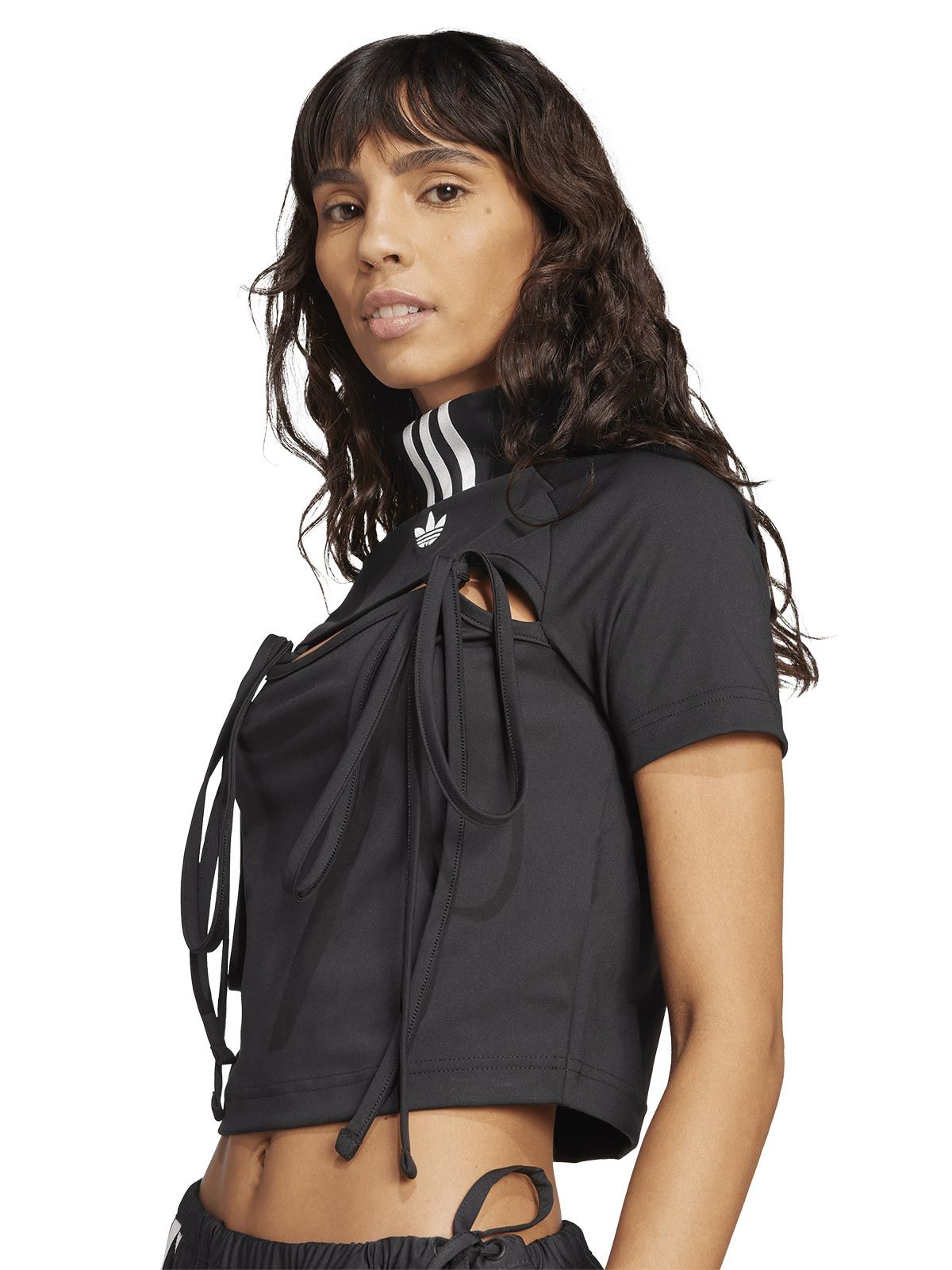 black ribbon adidas crop top | Quaranta Boutique Adidas originals